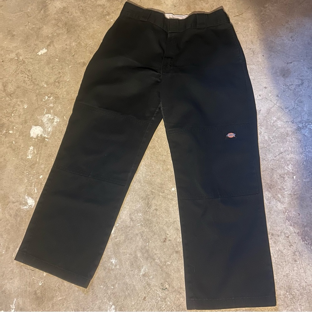 Dickies double knee Black baggy chinos